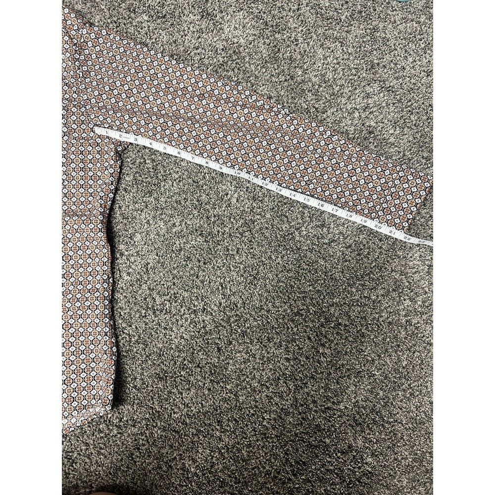 Cinch Modern Fit Men's M Multicolor Cotton Geometric Long Sleeve Button-Up Shirt - Picture 7 of 8